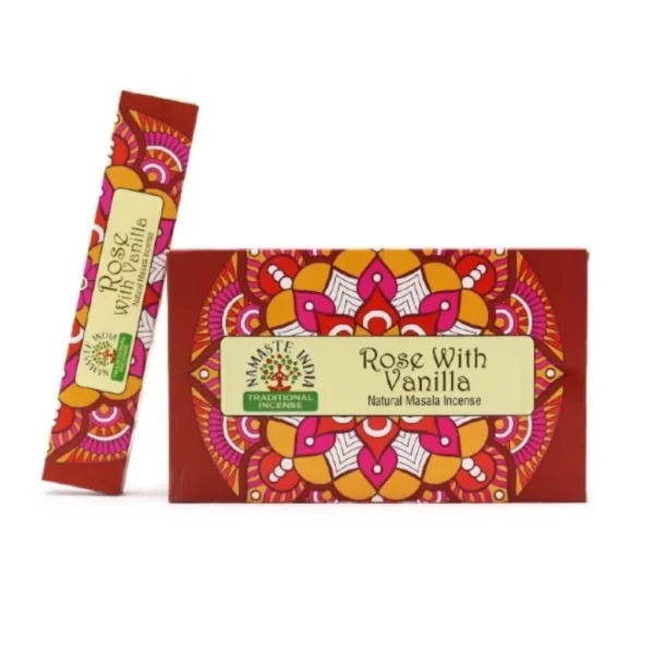 Kadzidełka Masala Namaste Mandala Róża i Wanilia
