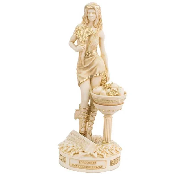 Figurka Alabastrowa Demeter – Grecka Bogini Urodzaju 25 cm